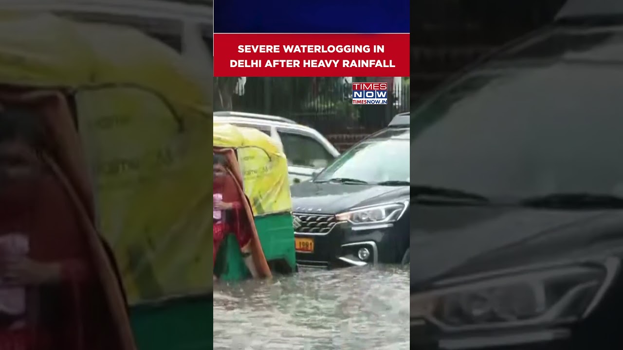 Delhi Rains: Severe Waterlogging After Heavy Rainfall, Watch Shocking Footage #shorts