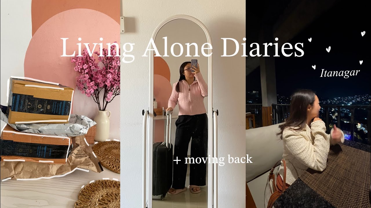 Living alone in Itanagar| Moving back in my apartment, bestie’s birthday, unboxing stuff ✨
