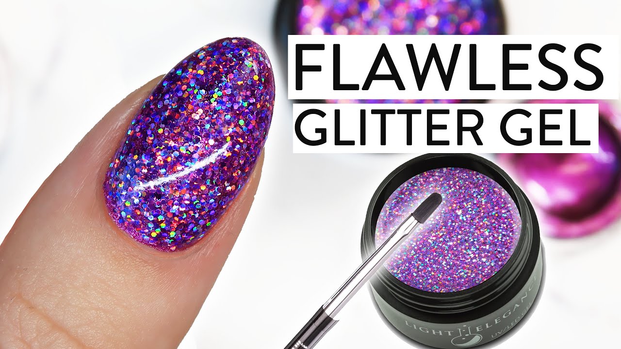 How To Apply Potted Glitter Gel! Full Coverage ✨ Glitter Gel Nails