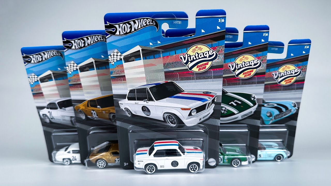 Unboxing 2024 Hot Wheels Vintage Racing Club - Mix 1