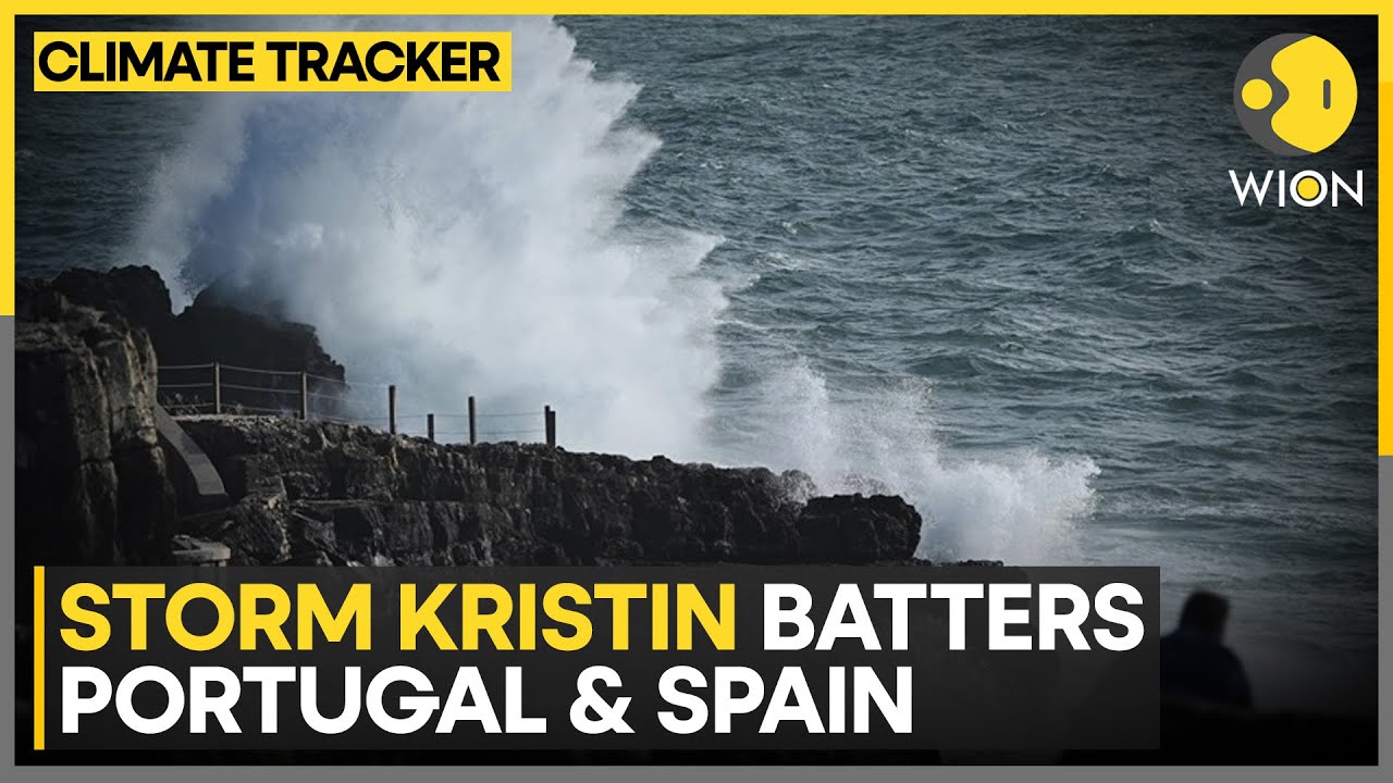 Storm Kristin: Hurricane Winds of Kristin Devastate Lisbon Outskirts | WION CLIMATE TRACKER