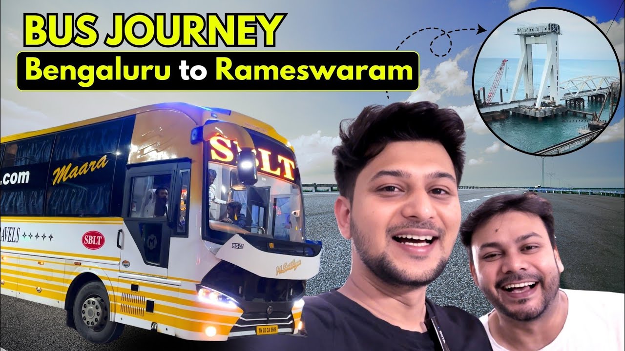 BANGLORE to RAMESWARAM Journey in Sleeper BUS | Rameswaram Travel Vlog  | #rameswaram #travelvlog