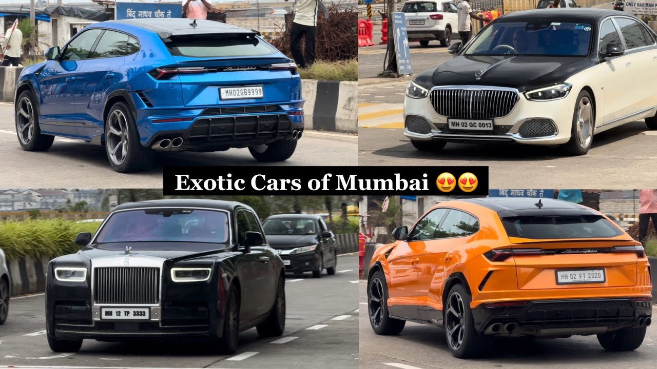 EXOTIC CARS IN MUMBAI 4K | India | #carspotter #carspotting #mumbai