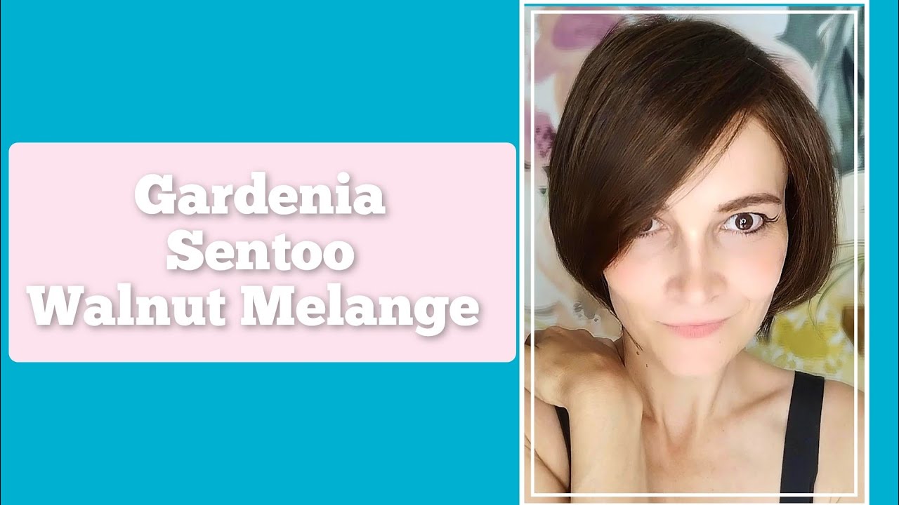Gardenia / Sentoo / Walnut Melange / Wig Review #wig #review #wigreview #bobwigs #lowdensity