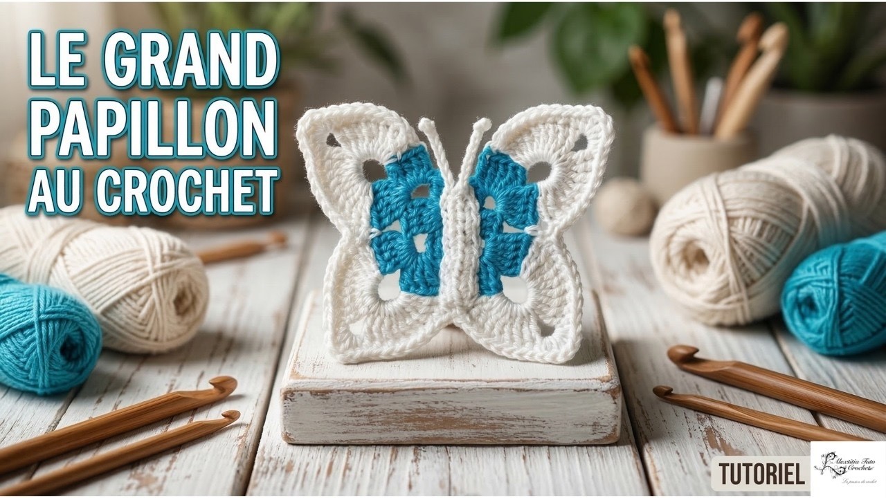Tuto grand papillon au crochet @Alextitia Tuto Crochet