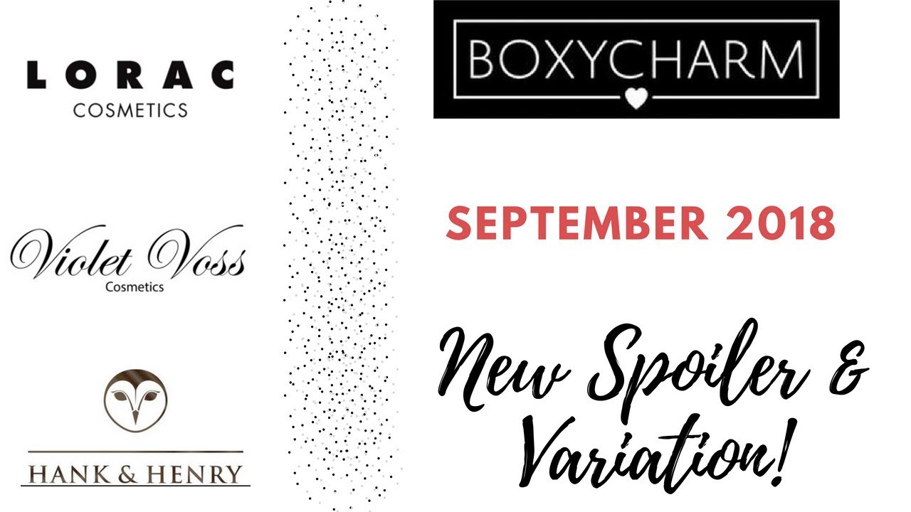 September 2018 New Boxycharm Spoiler | Brand Variation