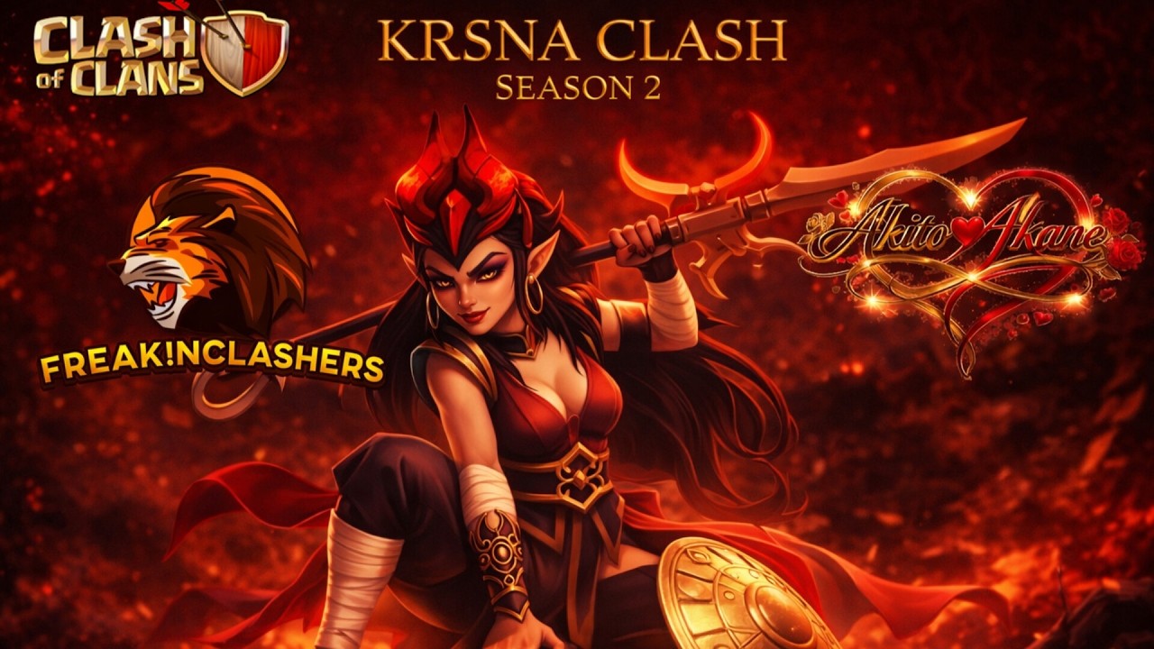 Krsna Clash Season-2 🏆 @krsnaclan #clashofclans #coclive #shorts #verticallivefeed #coc #livestream
