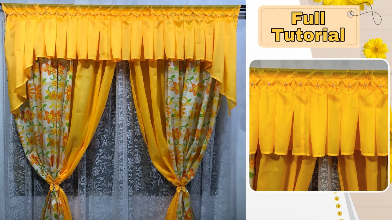 DIY Simple Curtain | How To Make A Simple Pleated Curtain Design | Full Tutorial For Beginners