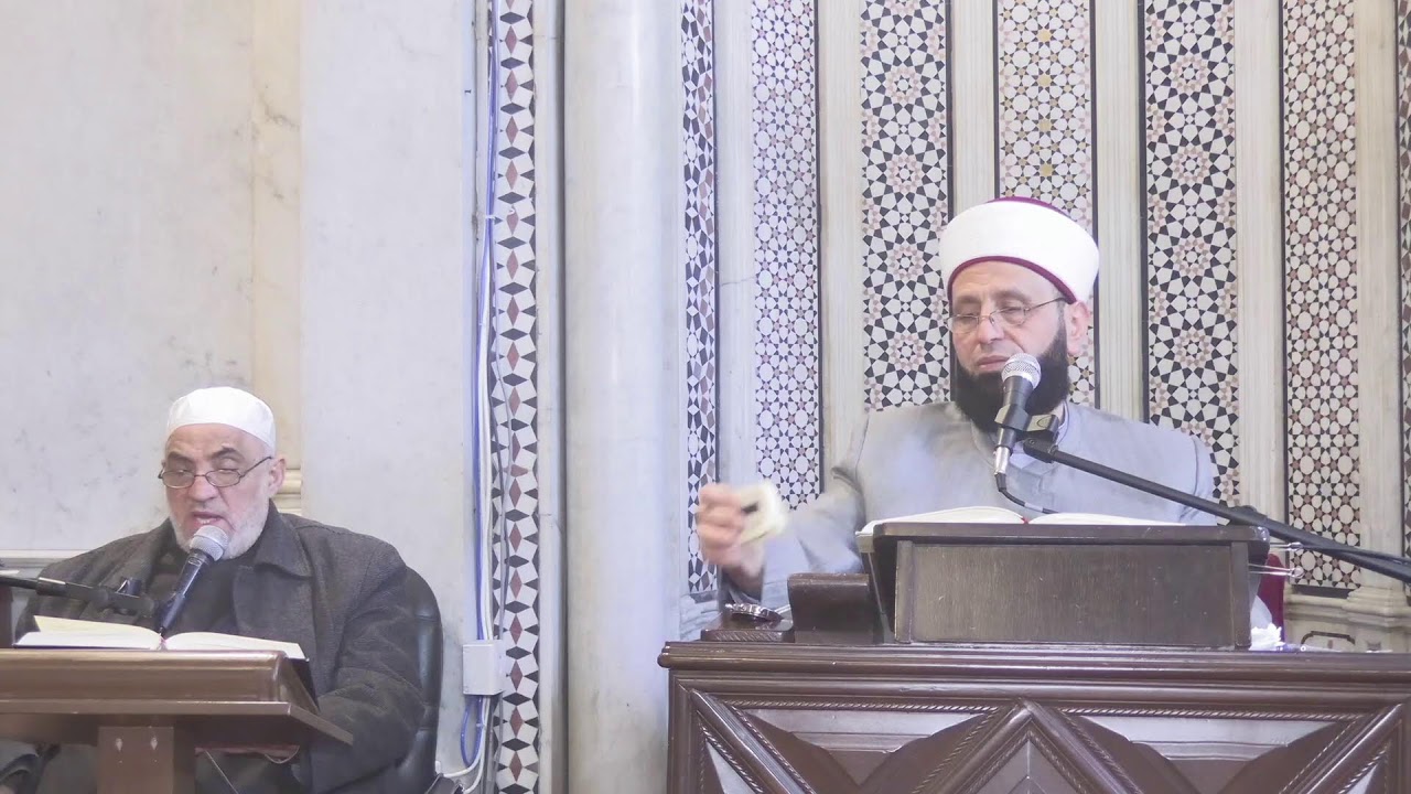 درس كتاب الاختيار لتعليل المختار ويليه درس كتاب إحياء علوم الدين.