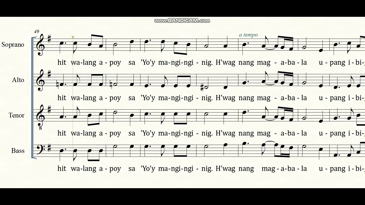 Pagkabighani (Christify) - Manoling V. Francisco, SJ (Arr. Palan Reyes) ALTO