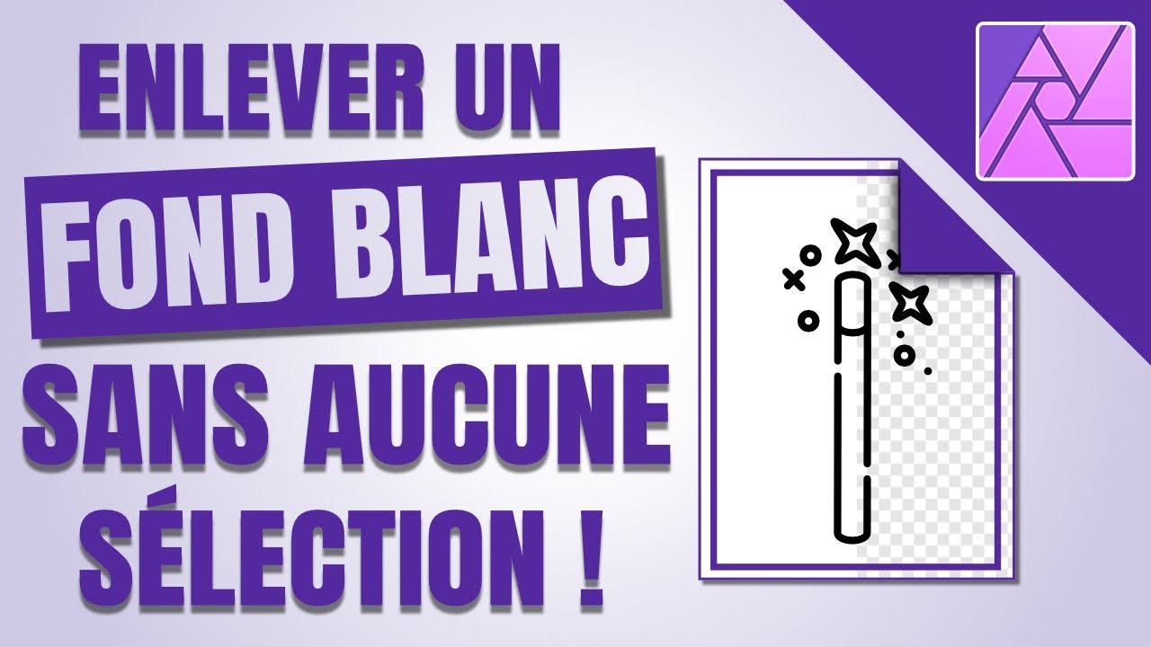 [ Tuto Affinity Photo ] Enlever un fond blanc sans AUCUNE sélection !