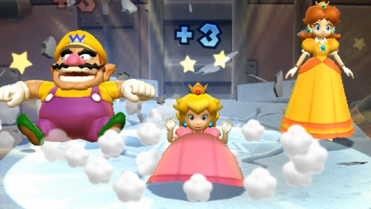 Mario Party 9 - Boss Rush All Boss - Peach & Wario vs Daisy & Waluigi | Cartoons Mee