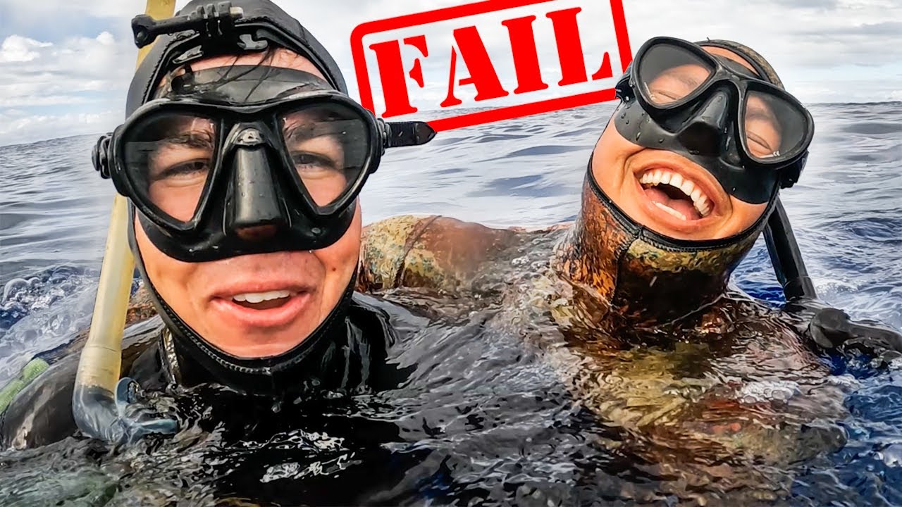 Spearfishing FAIL at the BEST SPOT in Hawaii (epic sashimi)