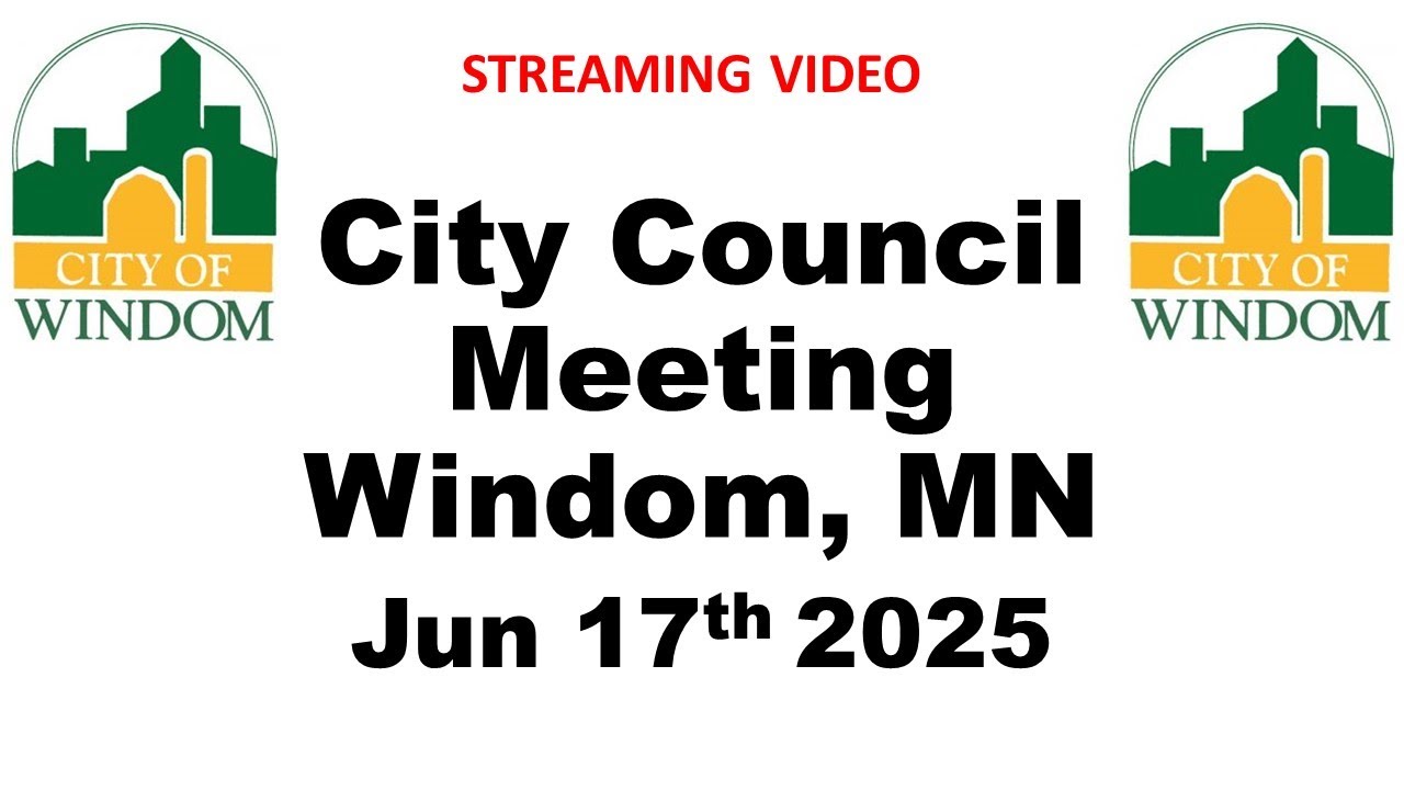 Windom City Council Meeting June 17, 2025