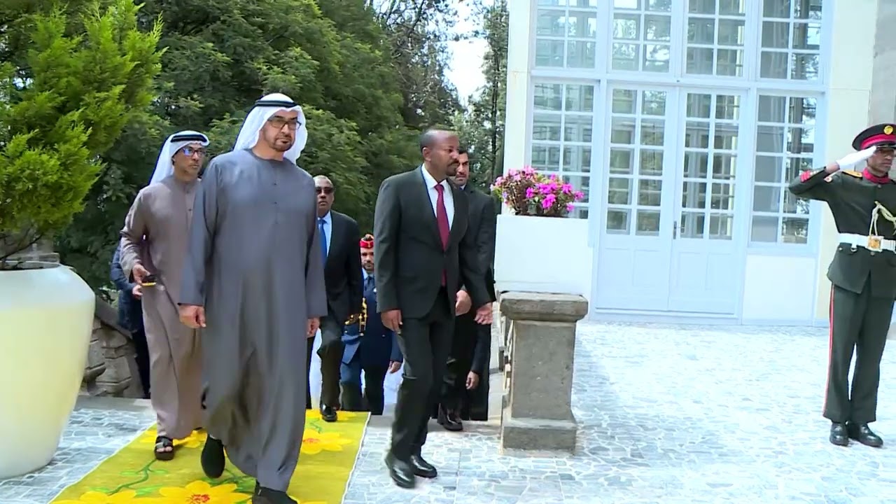 PM Abiy Ahmed and His Highness Sheikh Mohamed bin Zayed Al Nahyan plant trees ahead of COP28