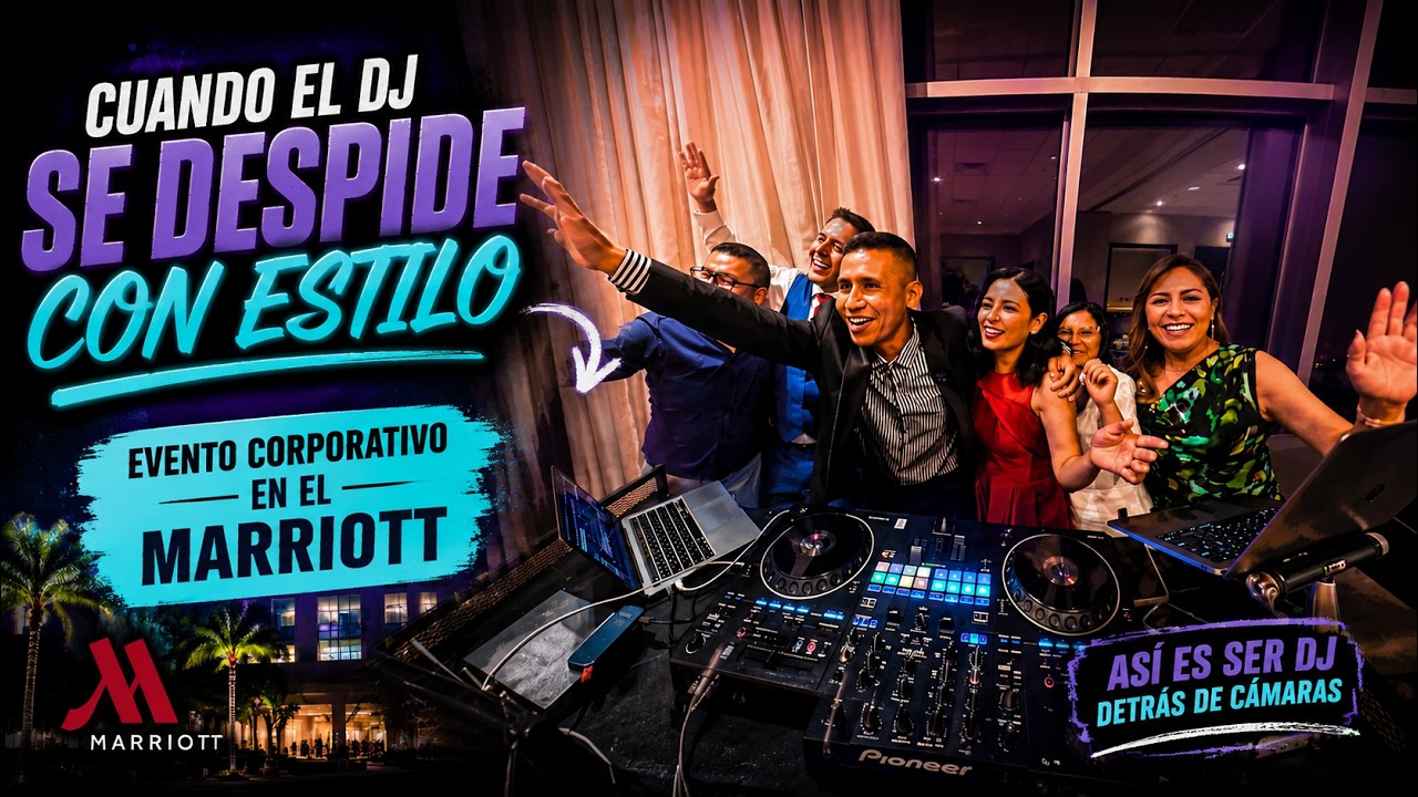 😎Evento en Hotel Marriott. 😱Nos acompaño un alumno del taller de DJ Movil.