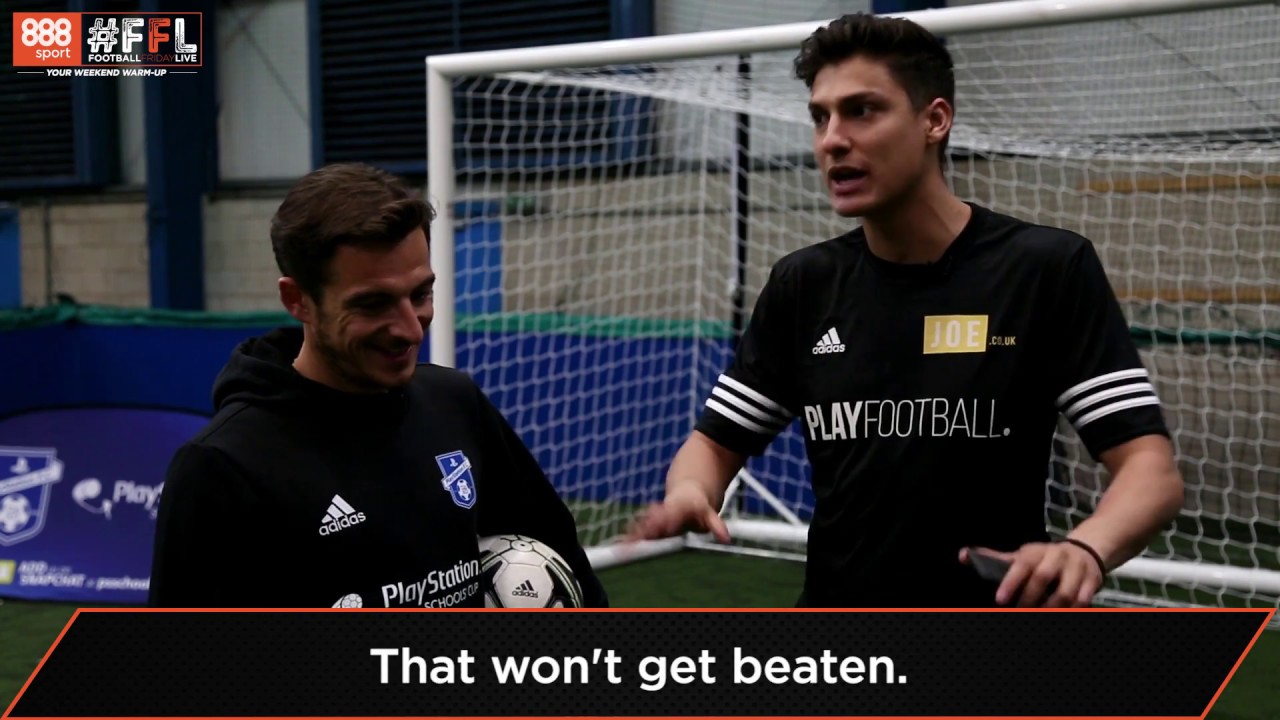 Everton star Leighton Baines smashes The How Hard challenge