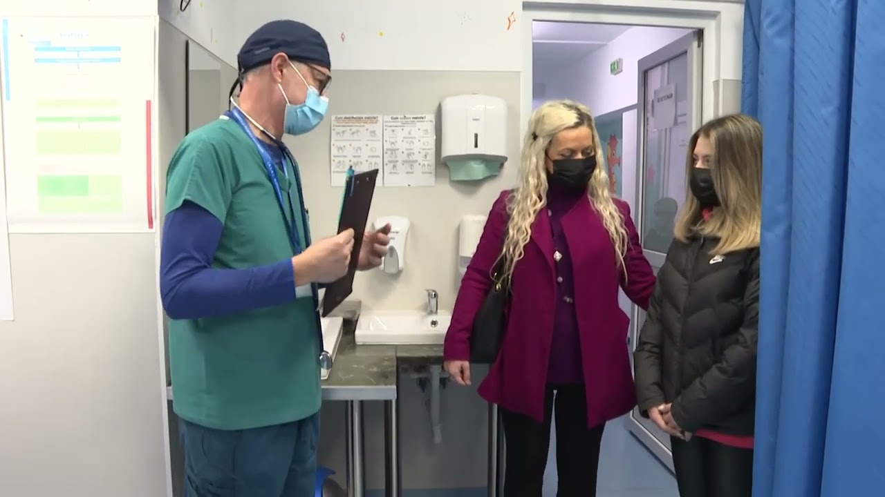 Vaccinarea copiilor într-un centru organizat în spital