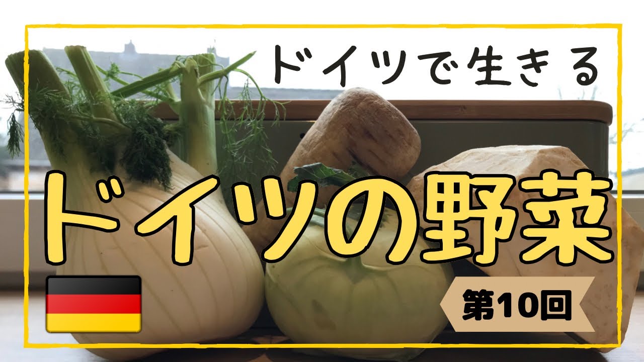 【ドイツの野菜】何この野菜？どうやって食べる？｜日本では見かけないドイツの野菜を紹介します！｜パースニップ｜コールラビ｜フェンネル｜根セロリ