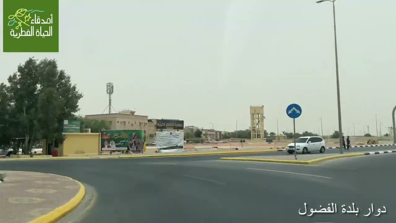 الطريق المؤدي الى غابة غاف الفضول بالاحساء