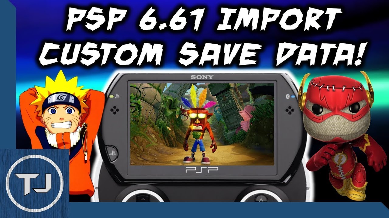 PSP 6.61 Import Custom Save Data To Any Game!