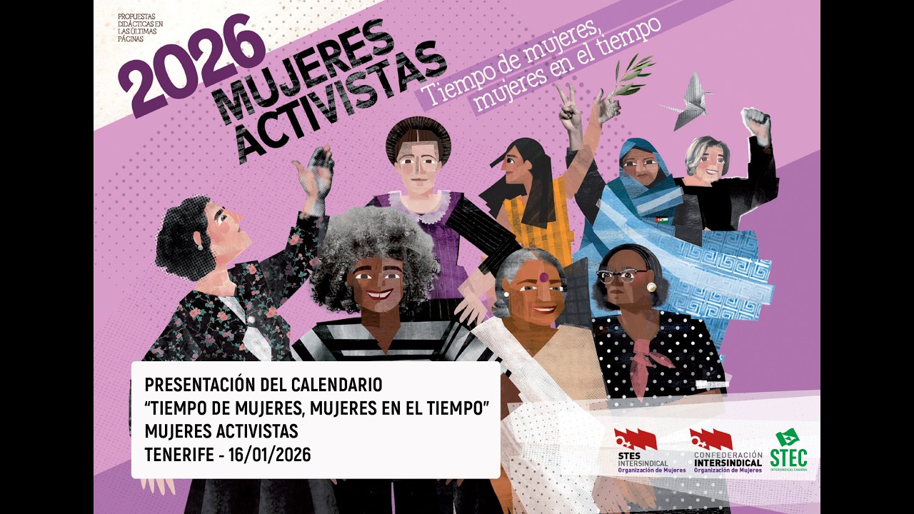 Presentación del Calendario de Mujer 2026 del STEC-IC en Tenerife