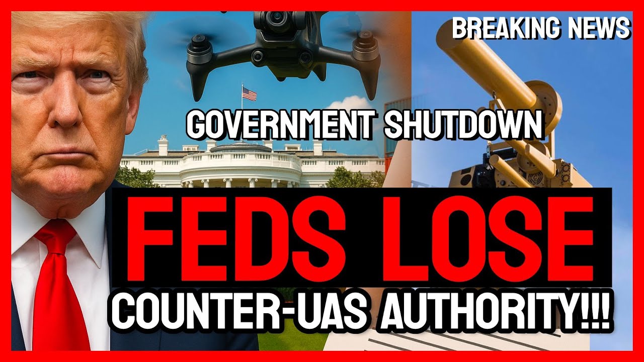 Government Shutdown stops Counter-UAS Authority ‼️ 🚨