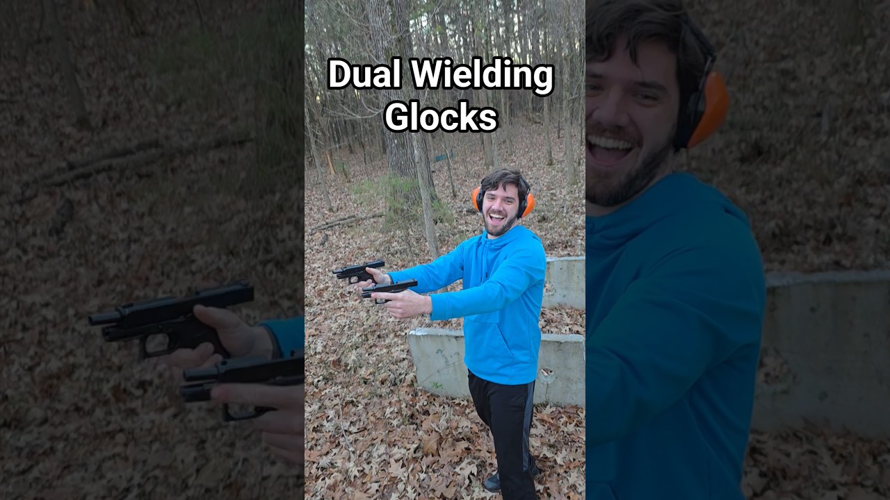 I HAVE NEVER SEEN HIM HAPPIER - Dual wielding the glock 43x and the glock 48 