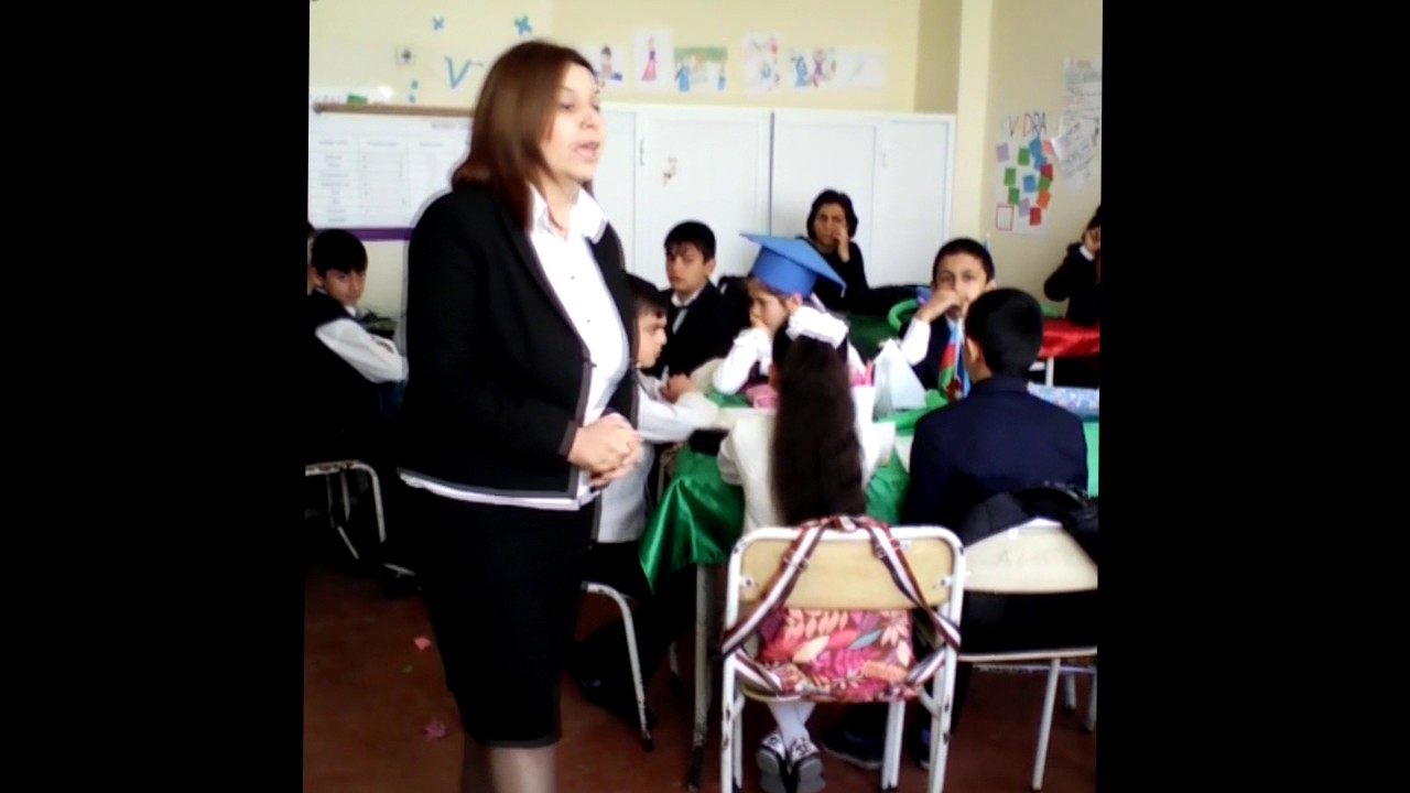 Yevlax ş 4 saylı orta məktəb müəllimi Fidan Məmmədova riyaziyyat dersi