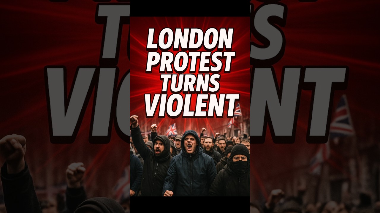 London protest turns violent in Westminster &ndash; shocking scenes unfold