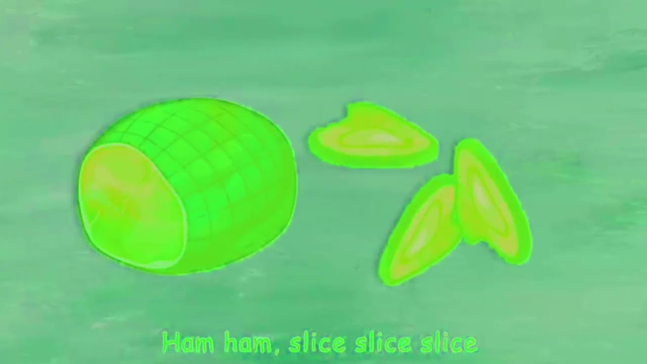 Pizza Made of Green Toppings Effects Compilation 