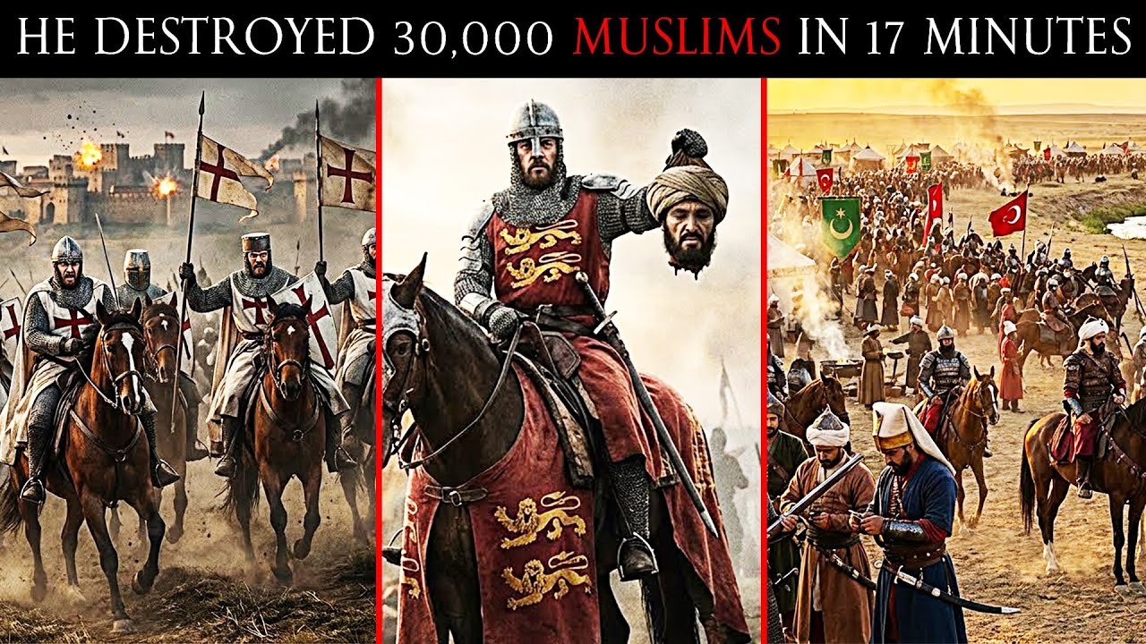 When Richard the Lionheart CRUSHED 30,000 Muslims in 17 Minutes — The Charge That Broke Saladin