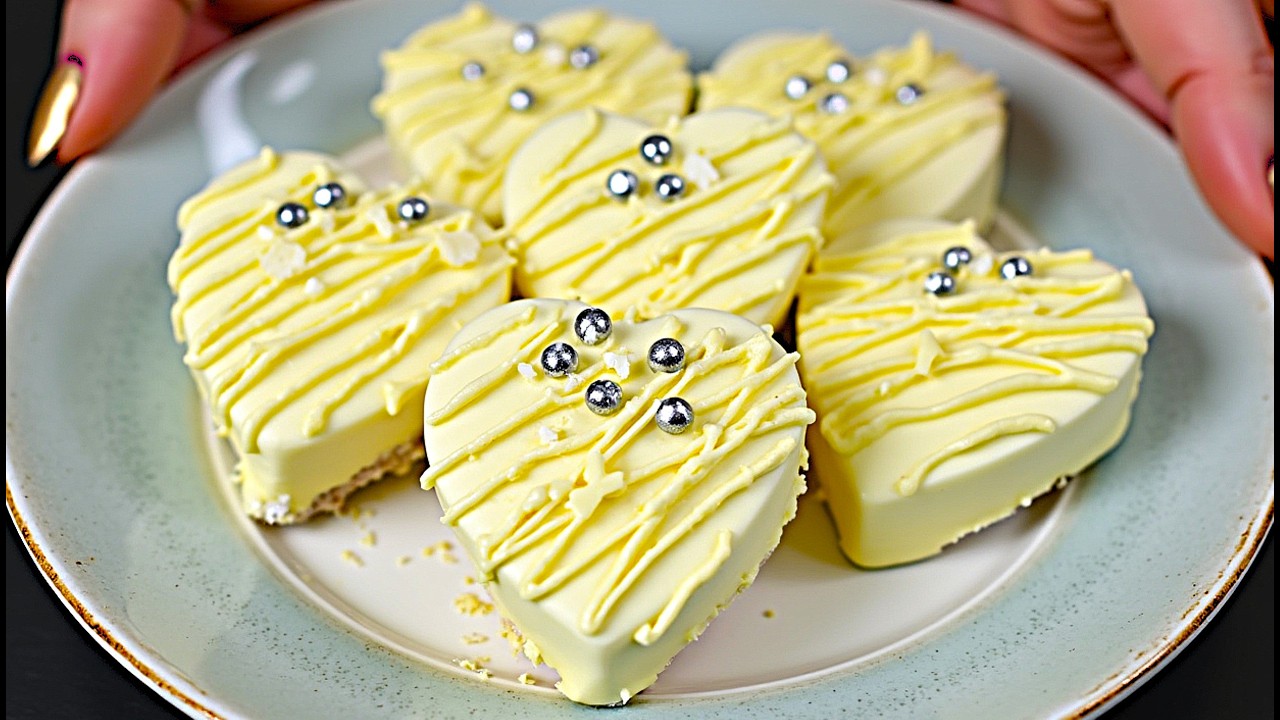 Valentinstagsdessert in 5 Minuten! Kein Backen nötig! Nur wenige Zutaten!