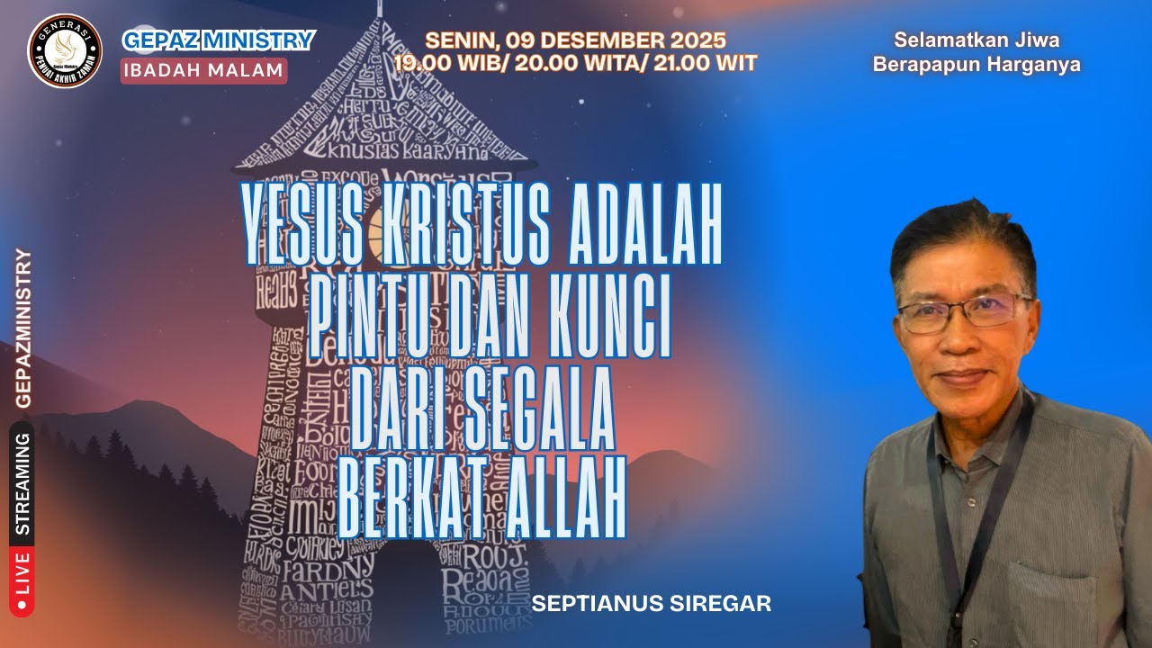 Yesus Kristus Adalah Pintu dan Kunci Dari Segala Berkat Allah | Ev. Septianus Siregar (Bogor)