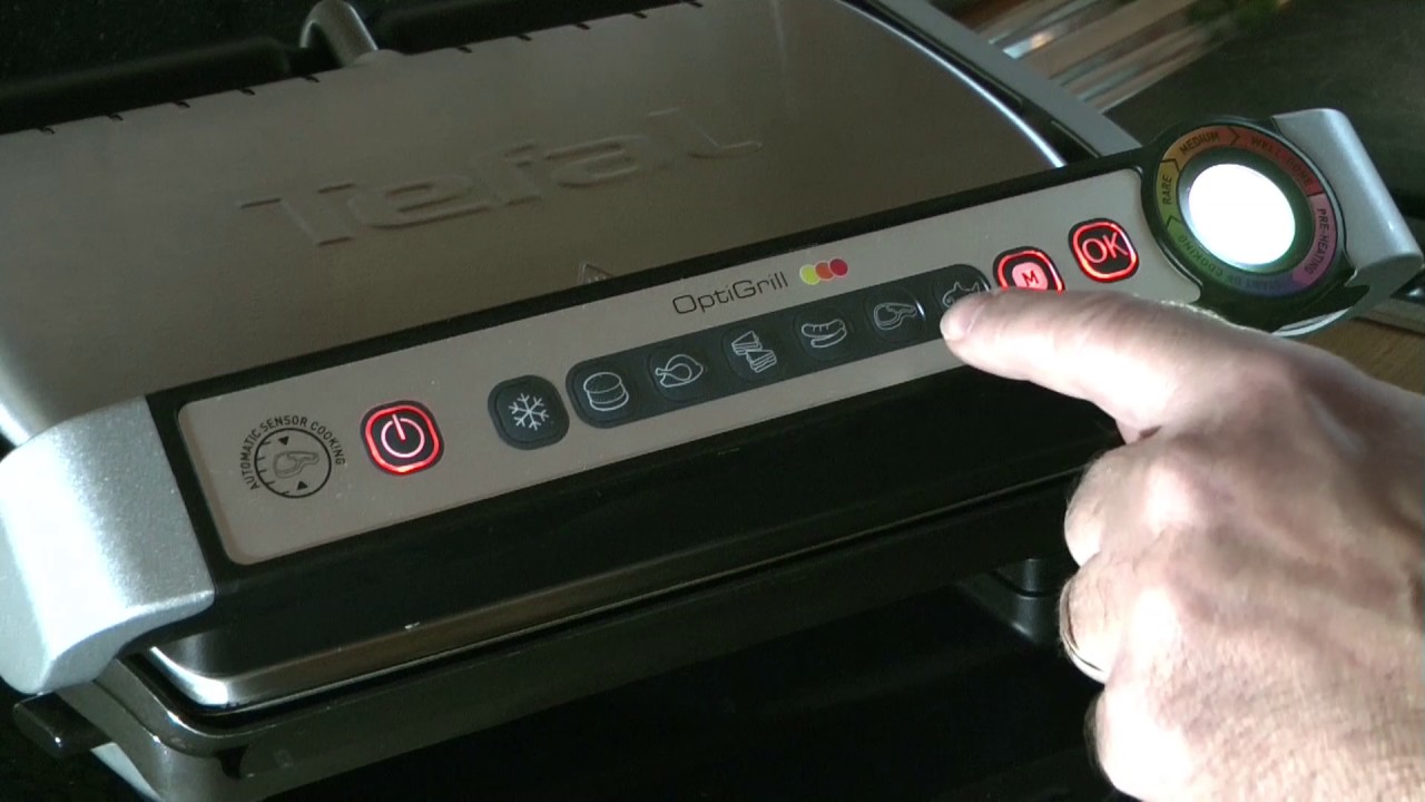 Tefal GC702D Optigrill Fehler ! Manuelle Einstellung
