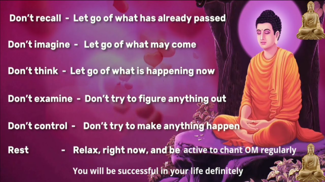 ॐ BUDDHIST WAY OF OM MEDITATION ॐ ACHIEVING  ENLIGHTENMENT IS CONFORM ॐ
