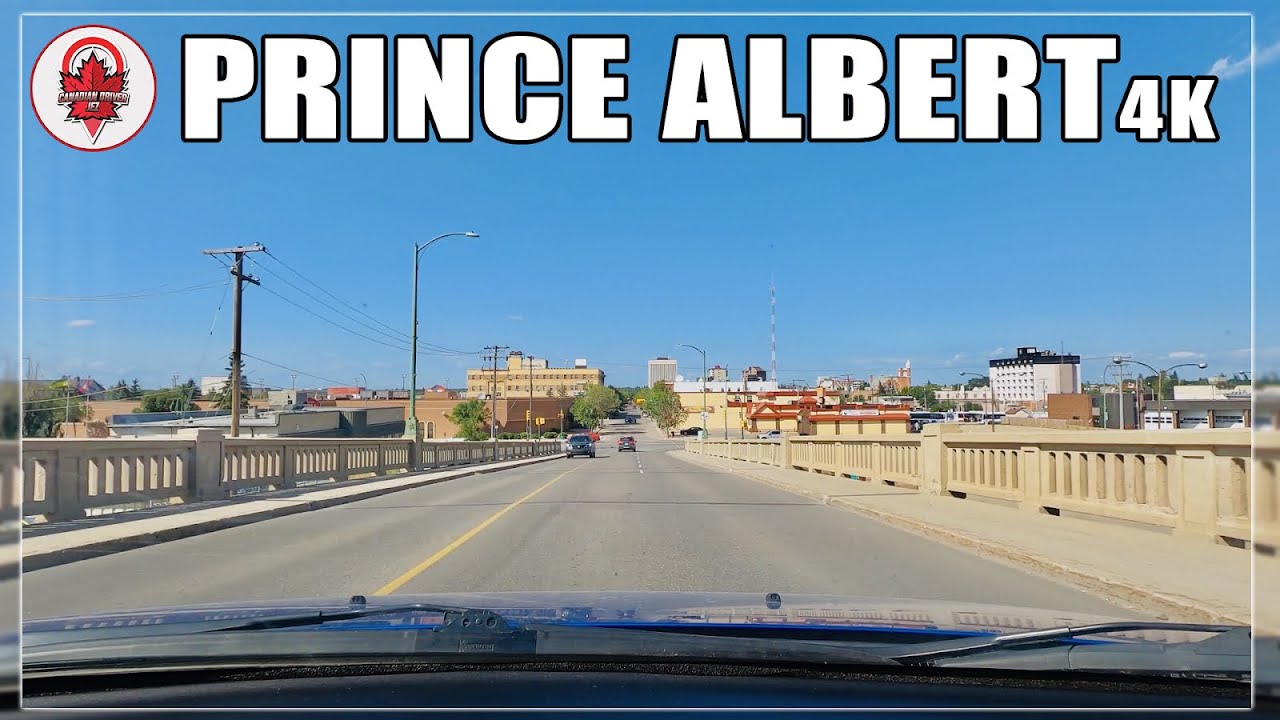 Prince Albert 4K - Driving tour of Downtown ( Central Avenue - 2nd Ave )