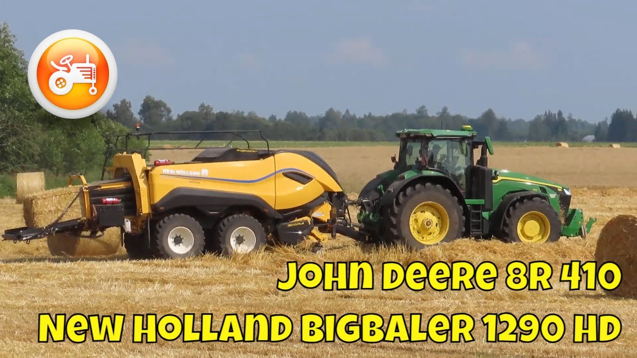 Baling 2025 | John Deere 8R 410 & New Holland BigBaler 1290 HD square baler