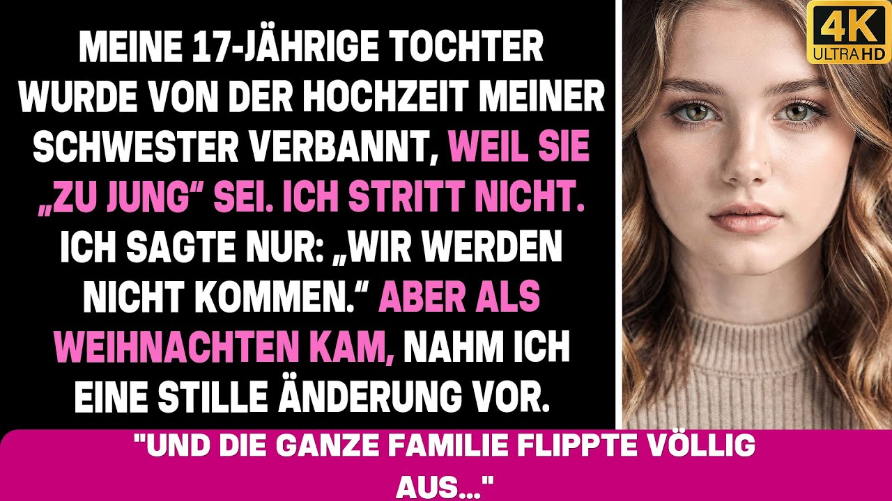 Familie verbot Adoptivtochter bei der Hochzeit. Also tat ich DIES und ruinierte ihren großen Tag!