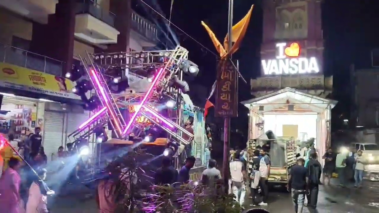 DJ ROCK inn. #Vansda#Ganpati aagman road show