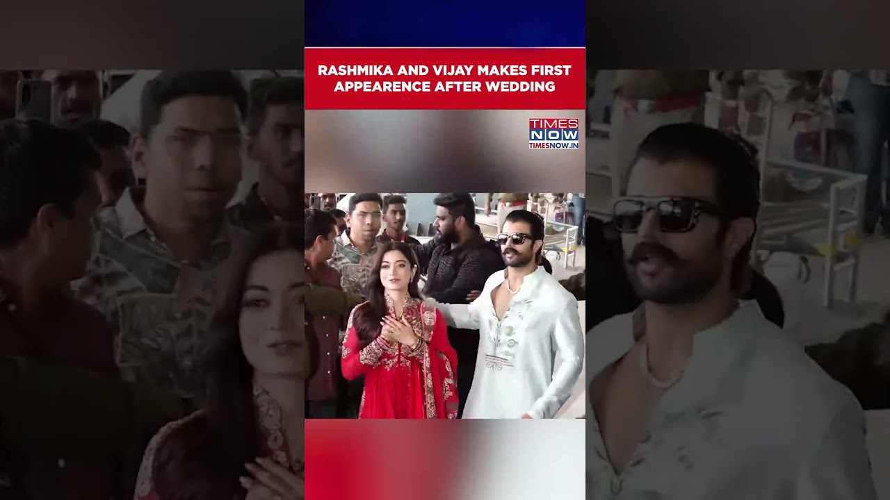 ViRosh Together: Newlyweds Vijay Deverakonda, Rashmika Mandanna Make First Appearance #shorts