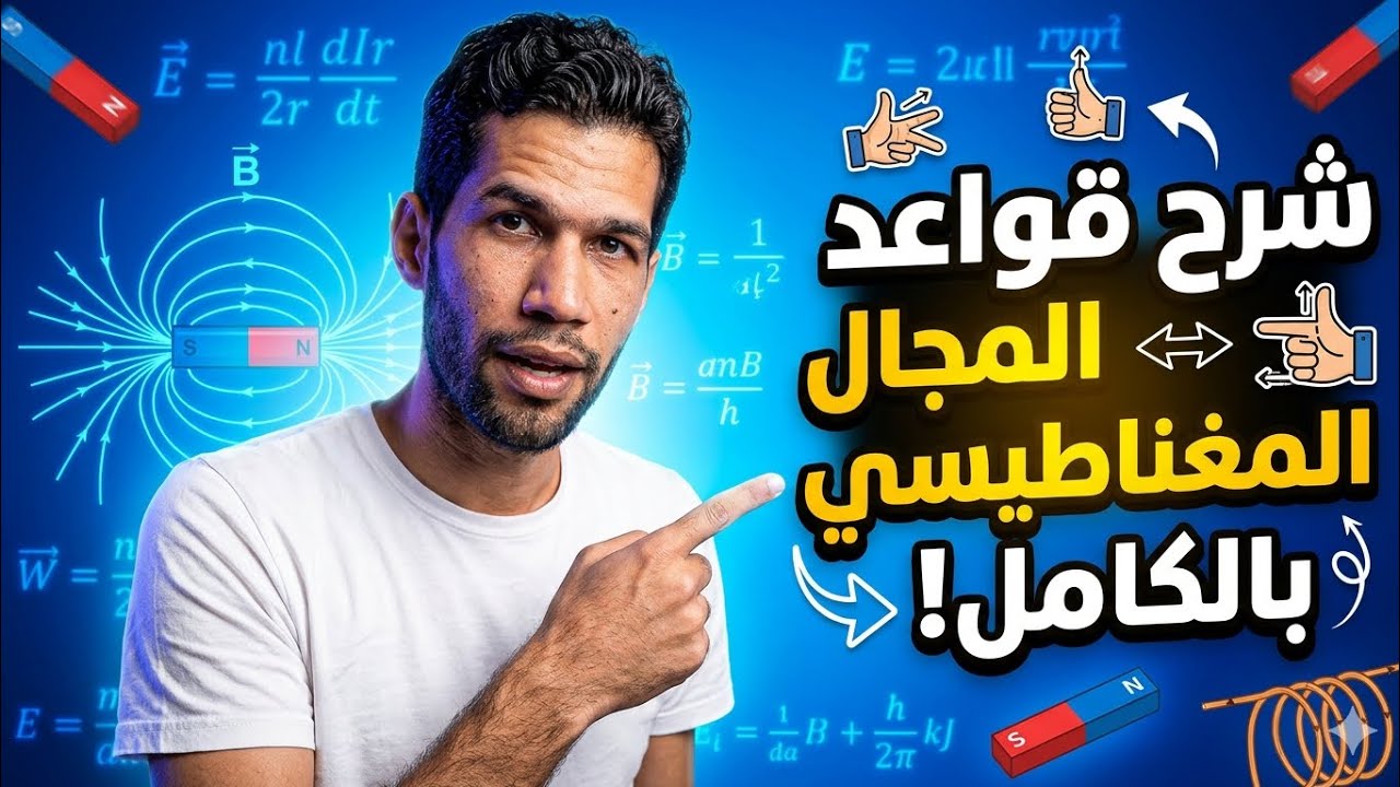 شرح جميع قواعد المجال المغناطيسي/فيزياء تالته ثانوى 
