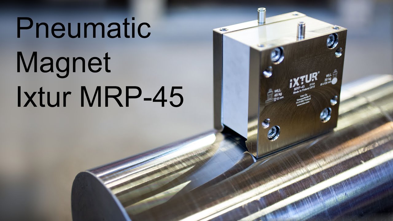 Magnetic gripper for round and flat parts - Ixtur MRP-46