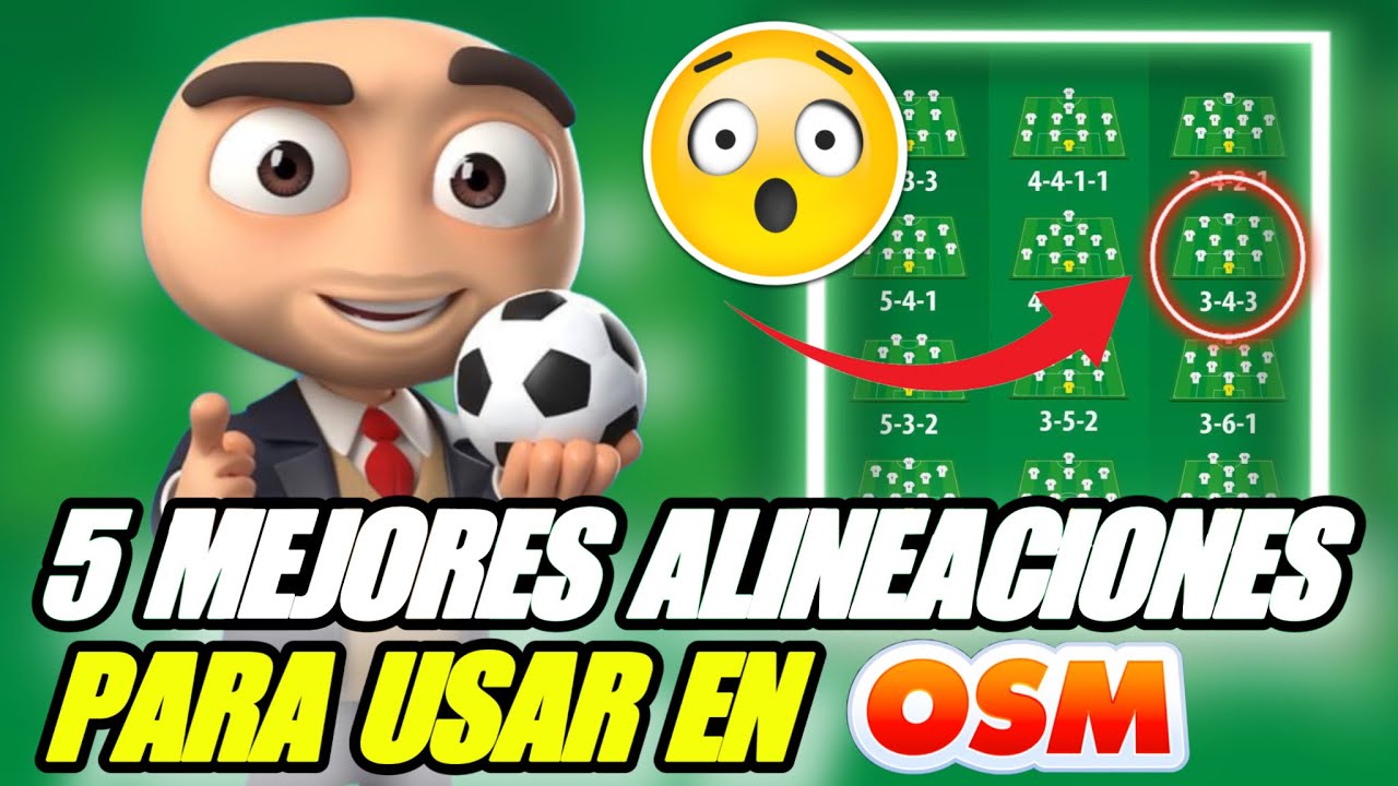 TOP 5 MEJORES ALINEACIONES que DEBES USAR en Online Soccer Manager (OSM)