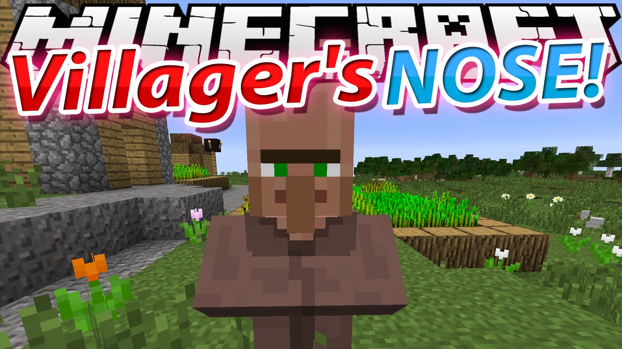 Minecraft: Mod Showcase: Villager's Nose Mod 1.7.10  !