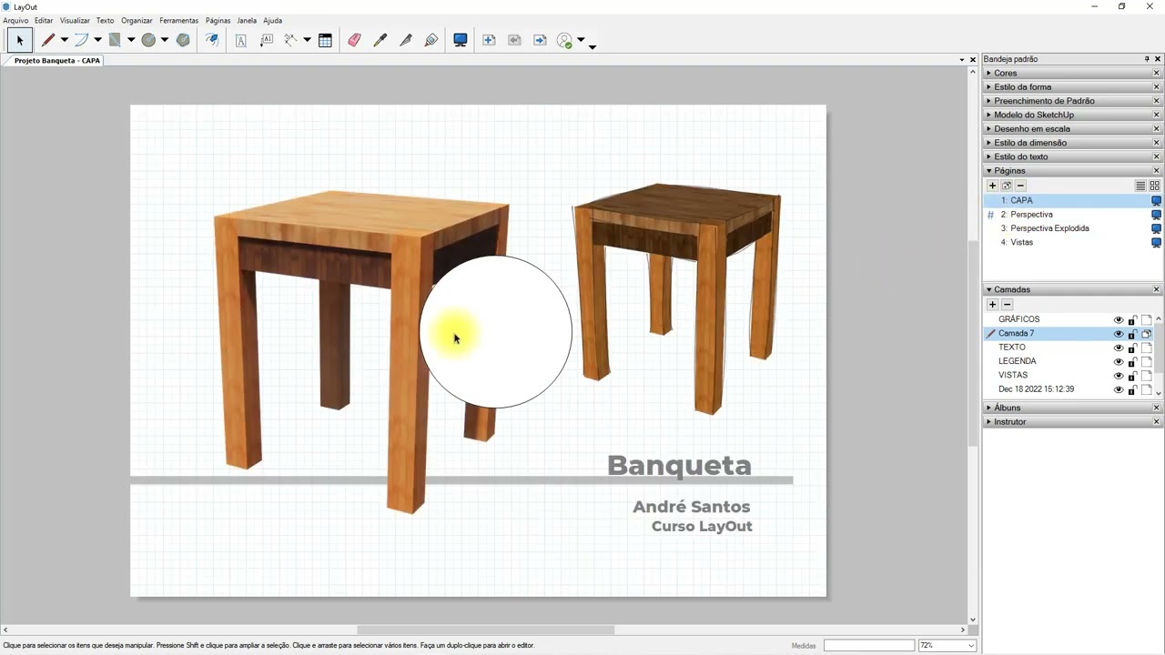 SketchUp - Layout - Camadas