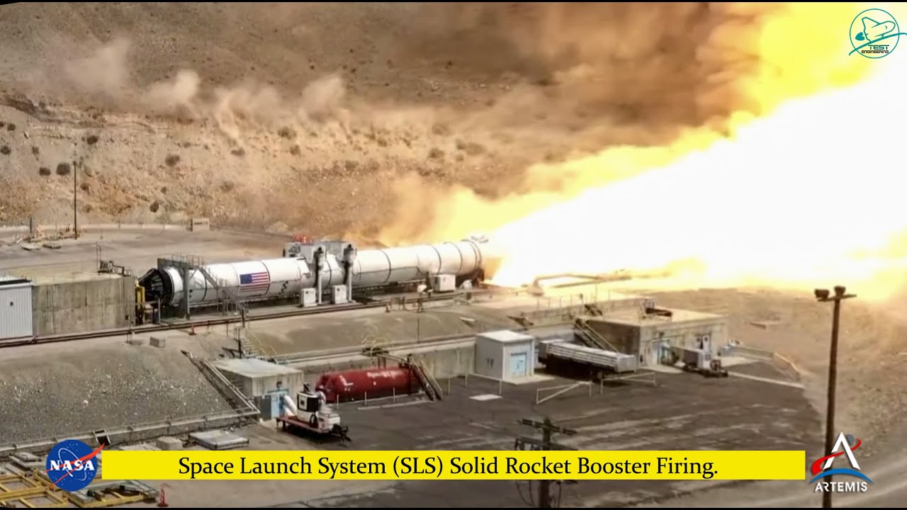 SLS Rocket Booster Test Firing | Most powerful solid propellant booster ever built.
