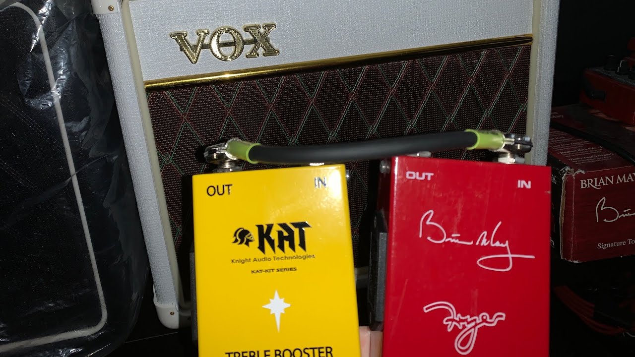 Brian May Treble Booster comparison: Fryer Touring, KAT Plush, Vox VBM-1
