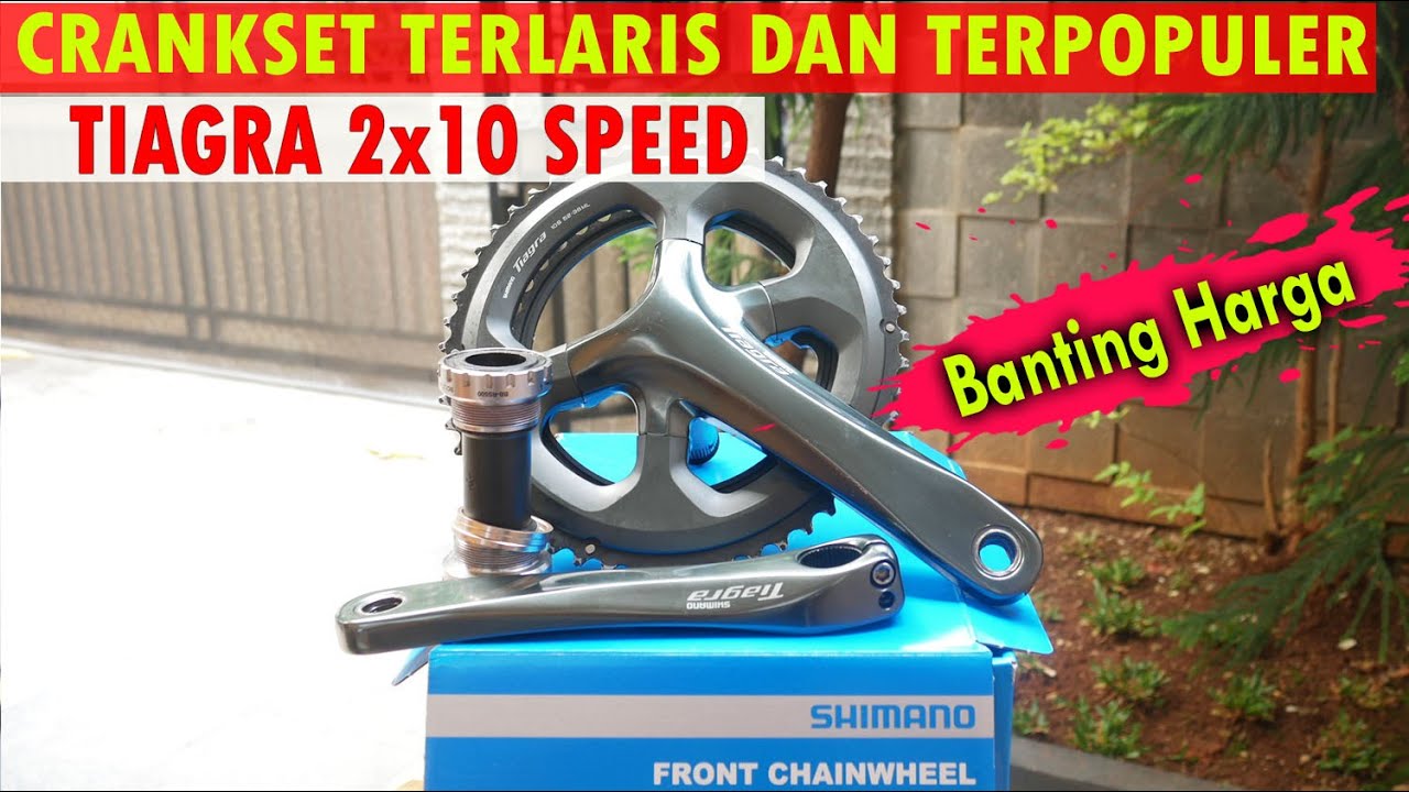 CRANKSET TERLARIS DAN TERPOPULER SHIMANO TIAGRA 4700 DOUBLE 52-36 T