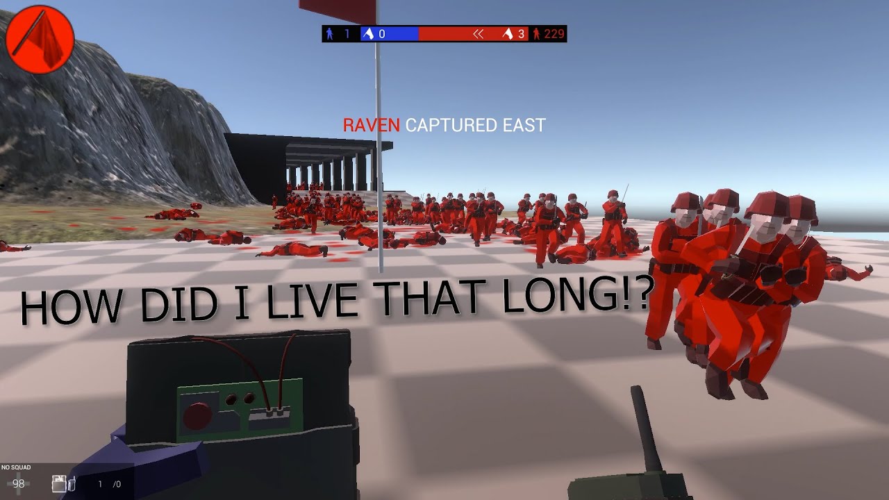 Ravenfield 1 VS 500 Survival Challenge!? Me Versus 500 Npc Bots (Massive A.I Battle  Gameplay)